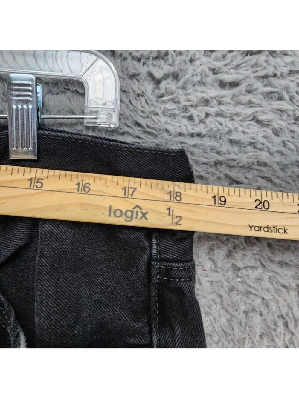 Levis Jeans Mens 40x32 Black 550 Cotton Denim Relaxed Fit Tapered Leg *Read*